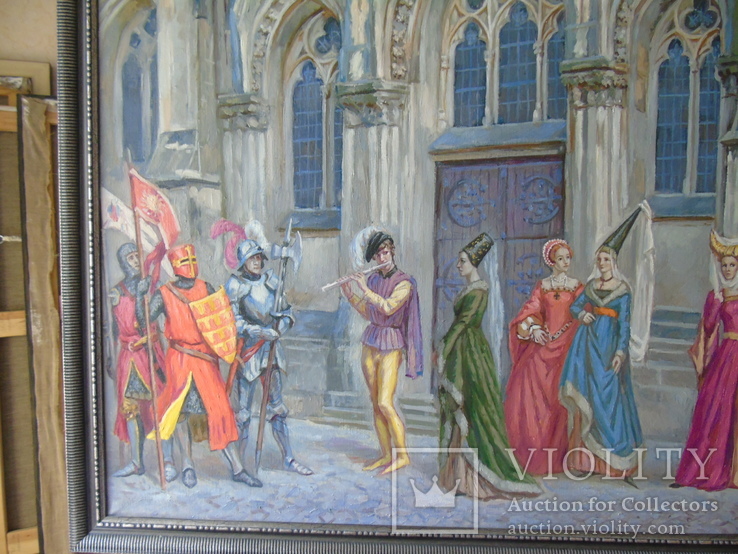 Картина средневековый мотив, фото №3