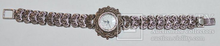Часы женские наручные серебро, фото №2