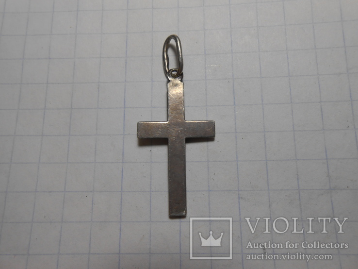 Крестик нательный Серебро 925 Вес - 1,17 грамм, фото №3