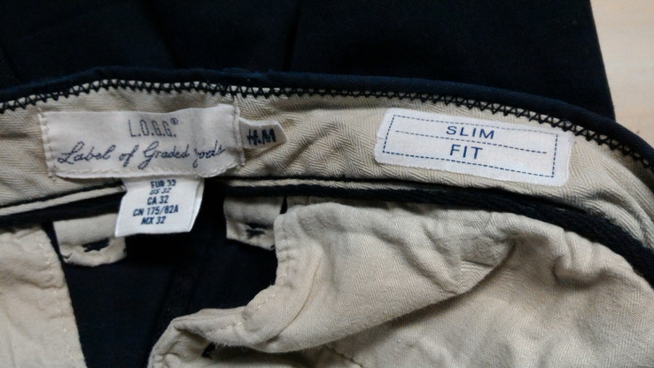 Штаны (брюки) H &amp; M Slim Fit р-р. 32-32, фото №8