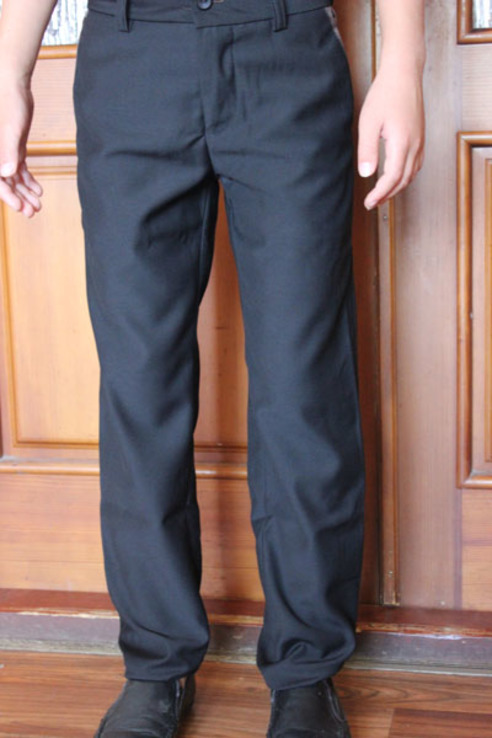 Детские брюки черные (талия 64 см  длинна 87см), фото №2