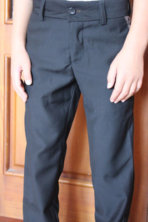 Детские брюки черные (талия 64 см  длинна 87см), фото №3