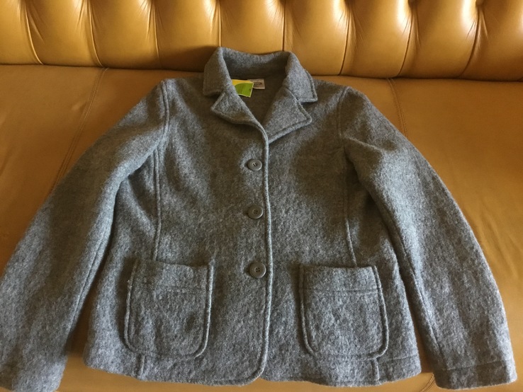 Новый тёплый пиджак, 100% шерсть, фото №3