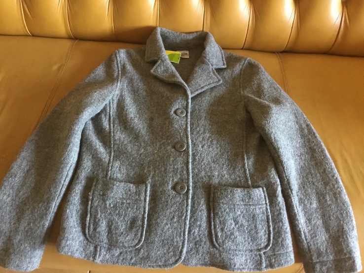 Новый тёплый пиджак, 100% шерсть, фото №2