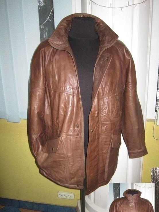 Оригинальная утеплённая мужская куртка ECHTES LEDER. 100% кожа. Лот 49, фото №3