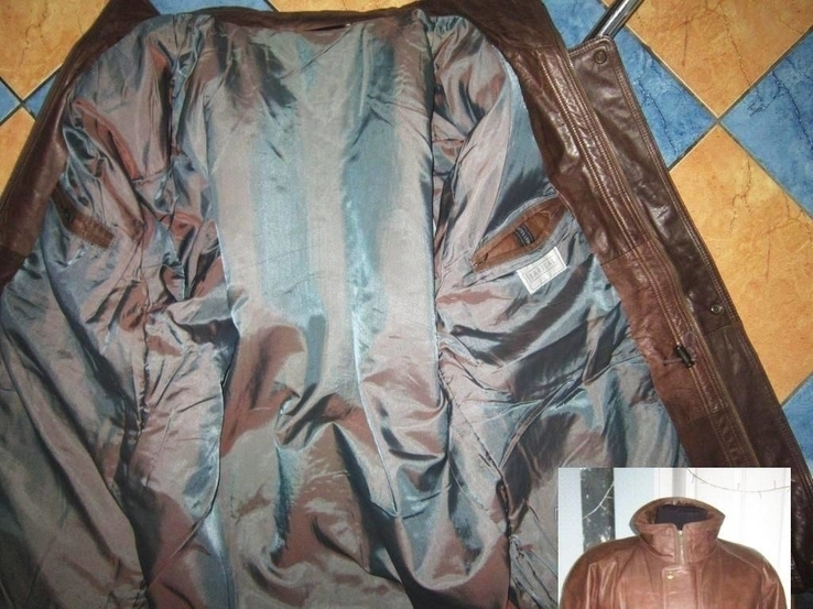 Оригинальная утеплённая мужская куртка ECHTES LEDER. 100% кожа. Лот 49, numer zdjęcia 5