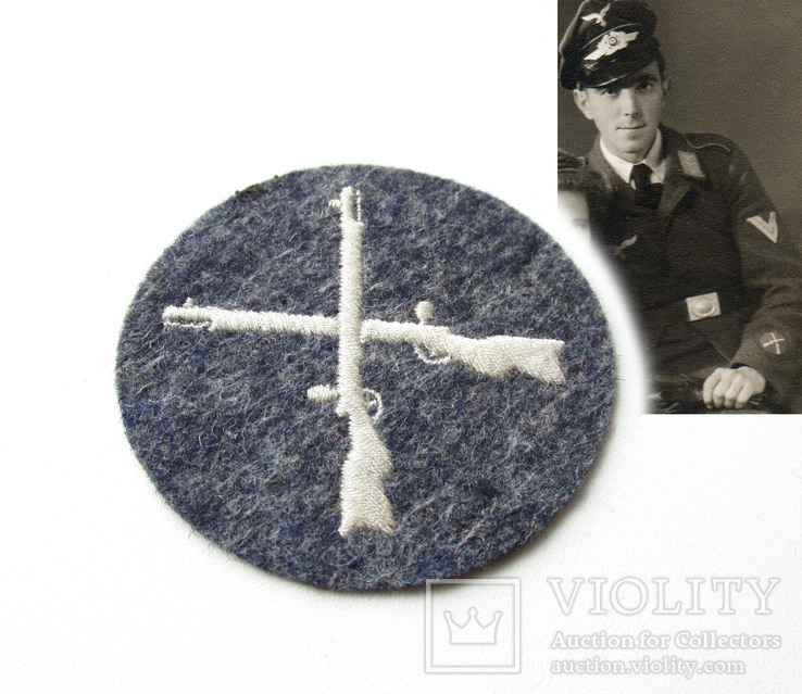 III REICH нарукавный знак специалиста оружейник Waffenpersonal Люфтваффе Luftwaffe., фото №2