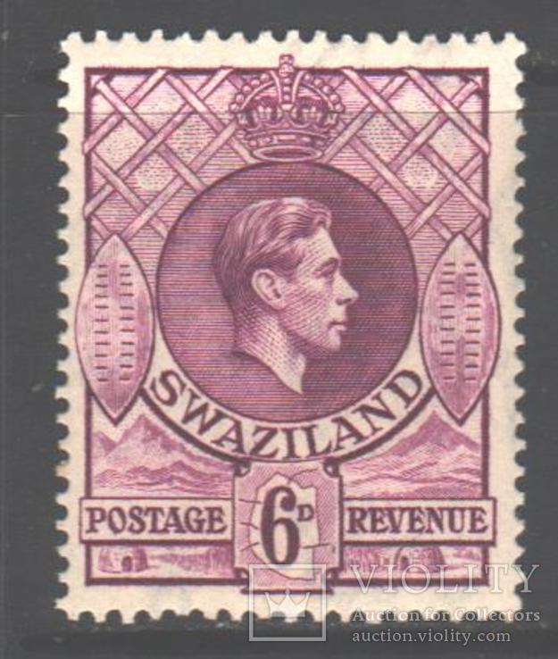 Брит. колонии. Свазиленд. 1938. Георгий VI, 6 п. *.