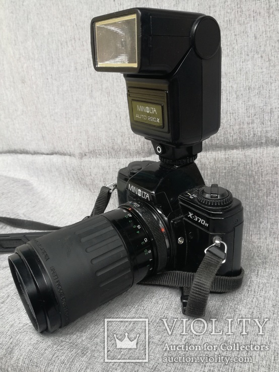 Фотоапарат minolta X-370n + объектив vivitar 70-210 mm + вспишка auto 220x, фото №9