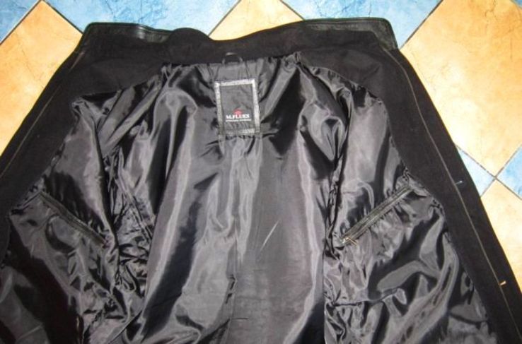 Большая кожаная мужская куртка M.FLUES. Германия. Лот 275, фото №6