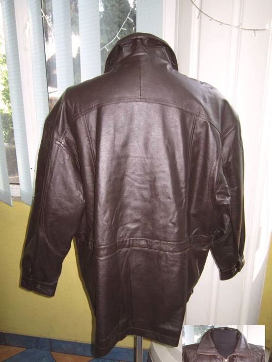 Большая утеплённая кожаная мужская куртка. Лот 276, numer zdjęcia 4