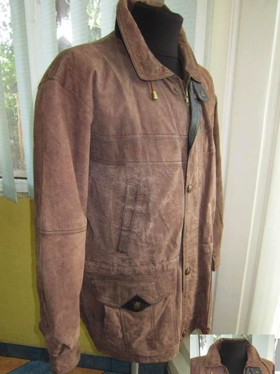 Оригинальная кожаная мужская куртка ECHTES LEDER. Германия. Лот 277, фото №3