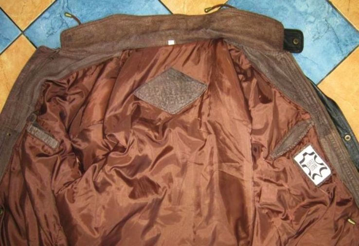 Оригинальная кожаная мужская куртка ECHTES LEDER. Германия. Лот 277, фото №6