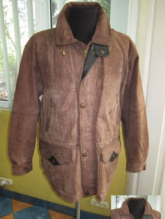Оригинальная кожаная мужская куртка ECHTES LEDER. Германия. Лот 277, фото №7