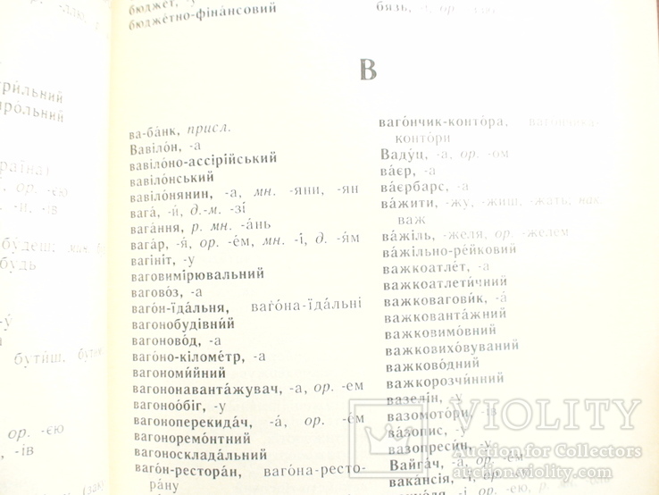 Головащук "Словник - довідник з правопису та слововживання" 1989р., фото №6