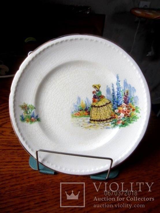 Колекційна тарілка Swinnerton Staffordshire majestic vellum 1940, фото №2