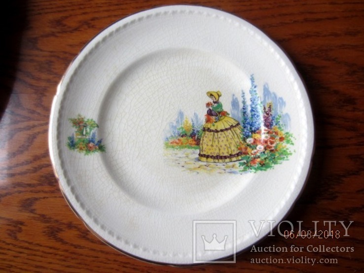 Колекційна тарілка Swinnerton Staffordshire majestic vellum 1940, фото №9