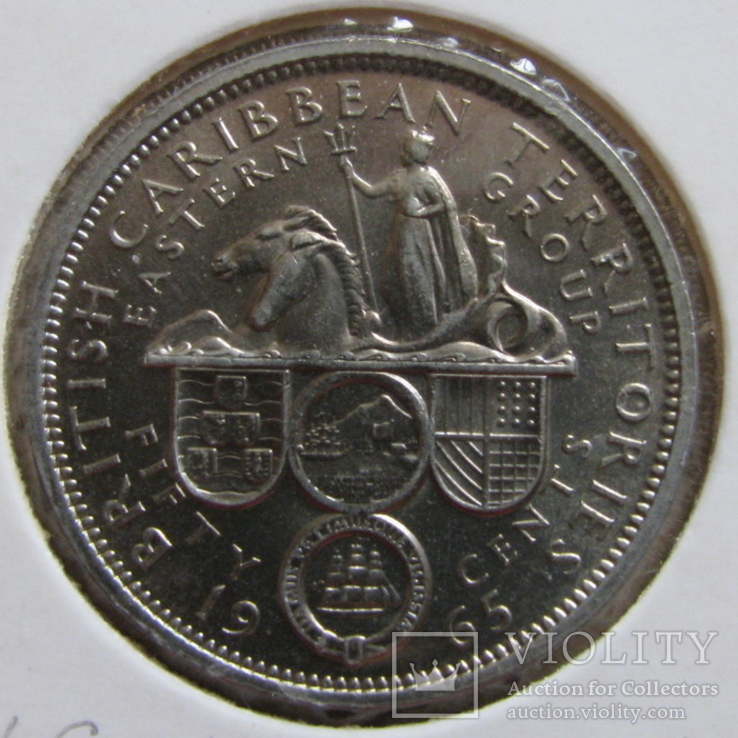 Британские Карибские территории 1/2 доллара 1965