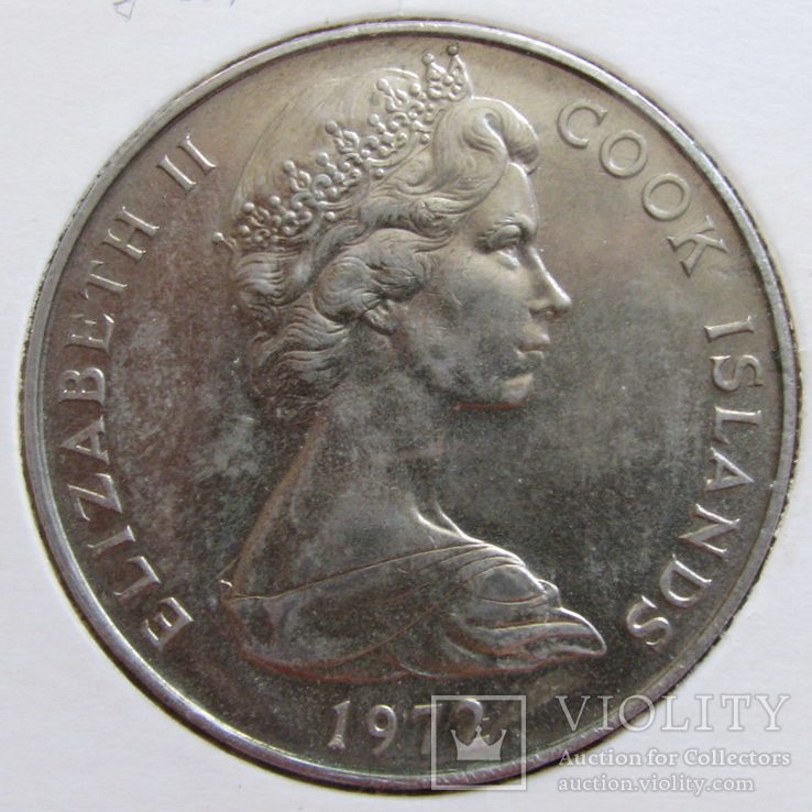 1 доллар о.Кука 1972, фото №3