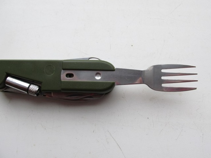 Нож многофункциональный(+ ложка,вилка,фонарик), numer zdjęcia 10