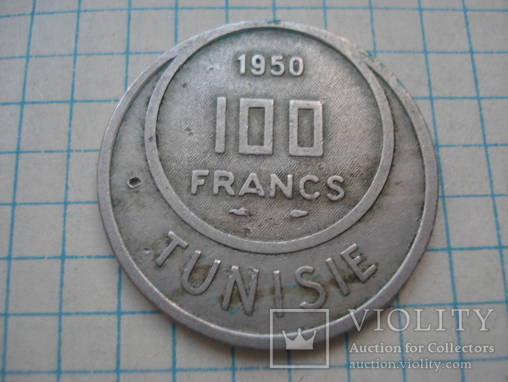 100франків 1950 Туніс