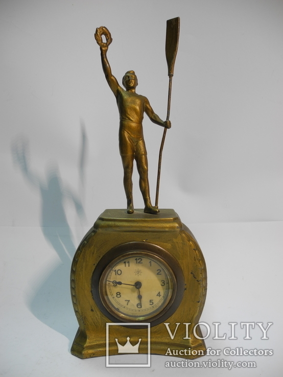 Часы будильник JUNGHANS ( Академическая Гребля , Олимпиада 1920 г. ), фото №2