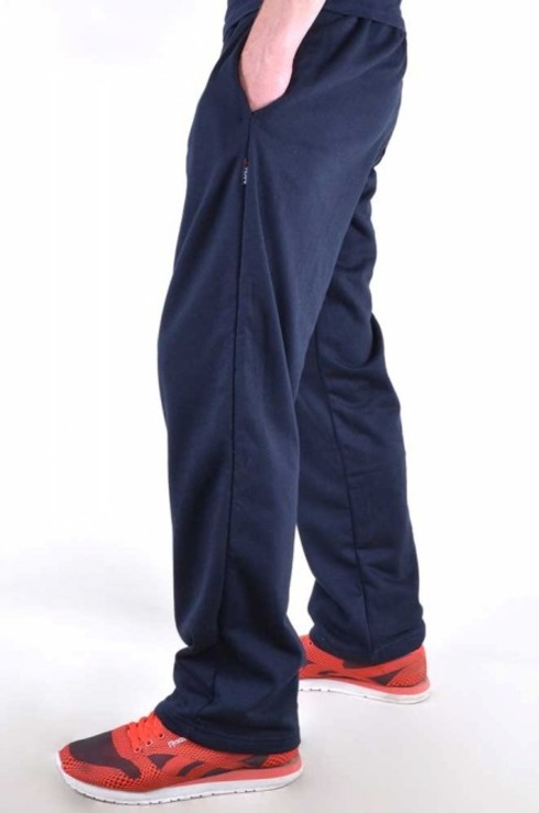 Sportowe spodnie męskie na flise . Ciemno-niebieskie., numer zdjęcia 3