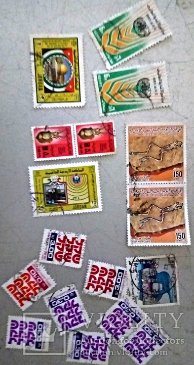 18 марок Арабських країн  (ОАЕ, Алжир ін.) і Ізраїля., фото №2