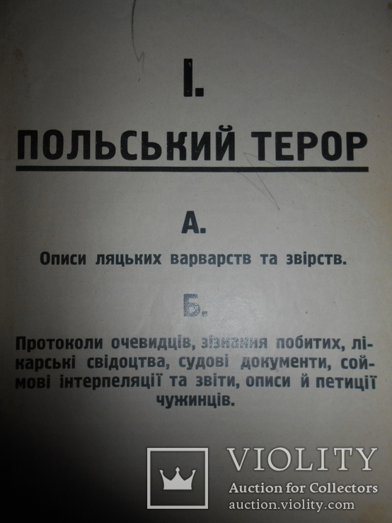 1931 Польский Терор Видання Українських Націоналістів, фото №2