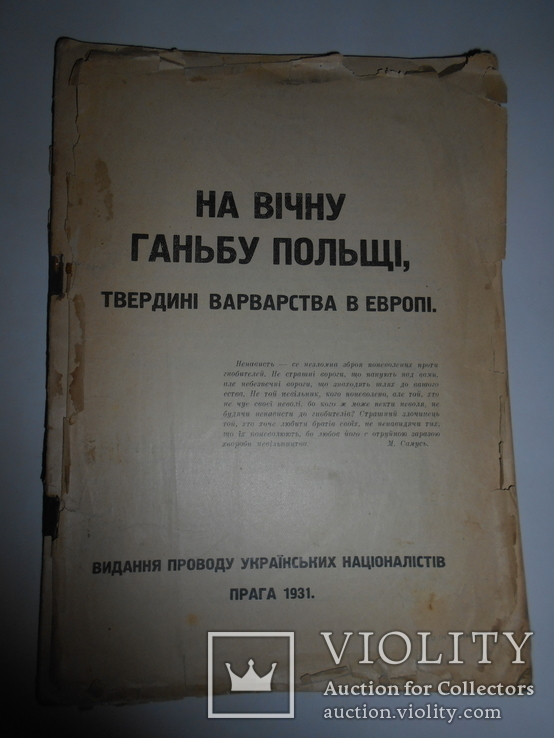 1931 Польский Терор Видання Українських Націоналістів, фото №4