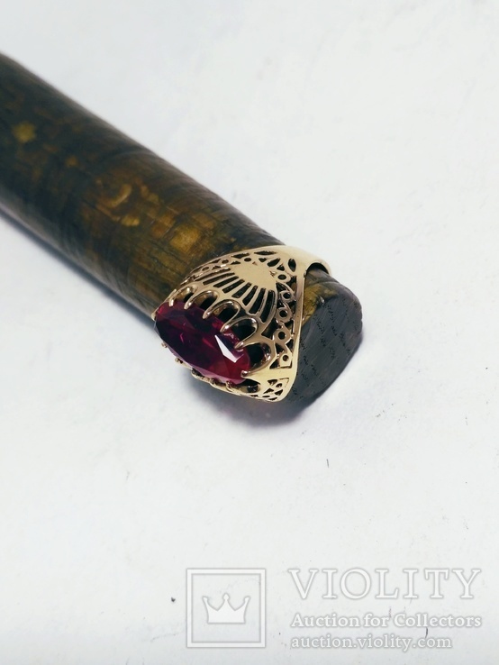 Золотое советское кольцо 583 пробы, 5,5 грамм, 18 размер., фото №6
