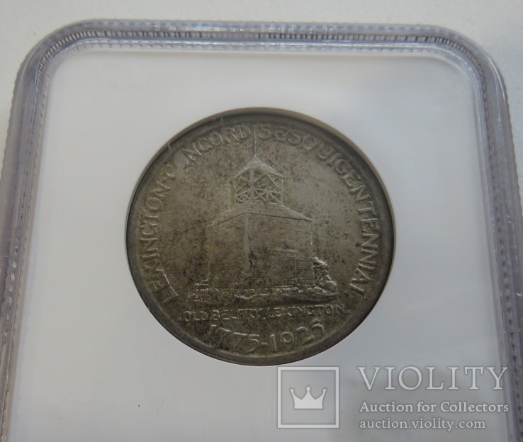 50 центов 1925 год США юбилейная "LEXINGTON", фото №5