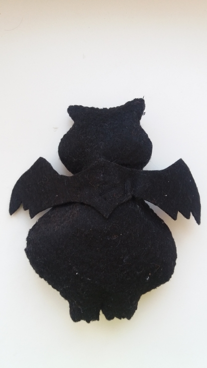 Вампир летучая мышь мягкая игрушка из фетра, фото №3