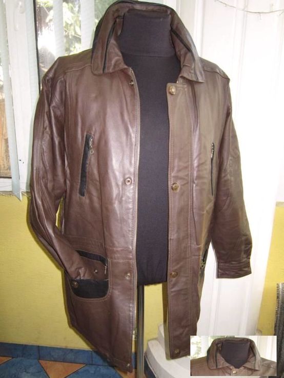 Большая кожаная мужская куртка SMOOTH City Collection. Лот 280, numer zdjęcia 3