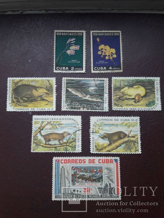 Старые Кубинские марки 58- 63 гг., фото №3