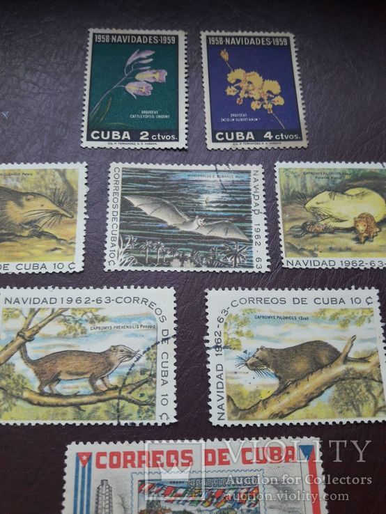 Старые Кубинские марки 58- 63 гг., фото №6