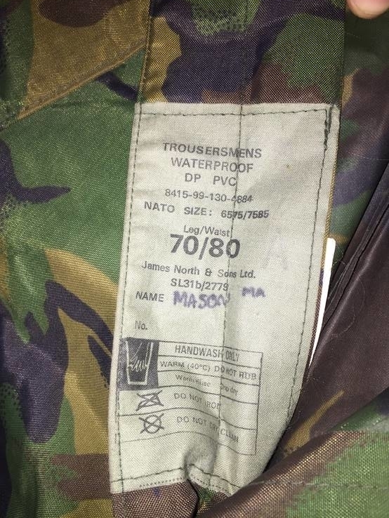  Брюки Британской армии 70/80 Водозащитные Trousers DPM Waterproof, photo number 8