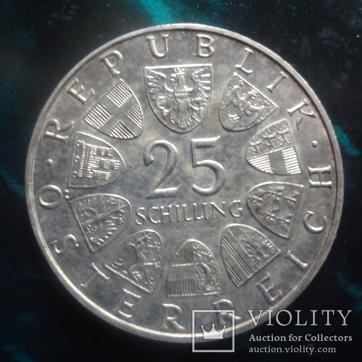 25 шиллингов 1973 Австрия серебро   (6.4.5)~, фото №3