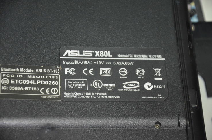 Ноутбук Asus X80L, фото №9