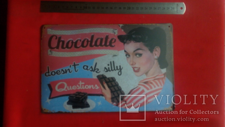  табличка реклама Шоколада