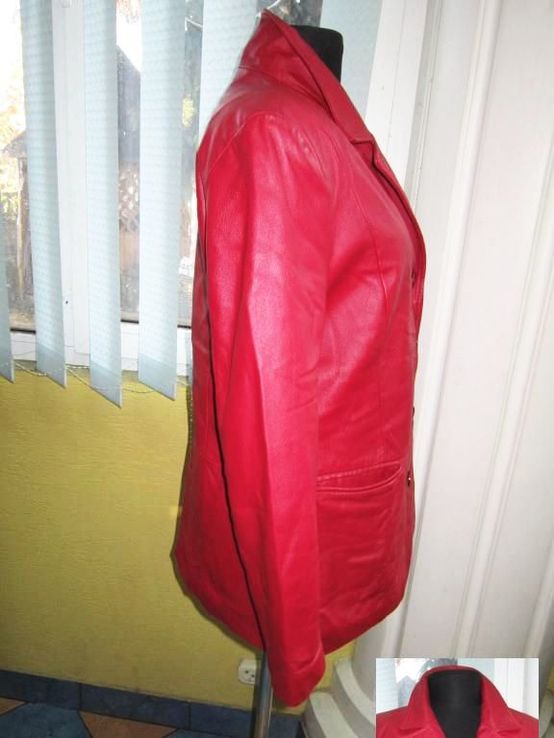 Классическая женская кожаная куртка С&amp;A мод.YESSICA. Лот 297, фото №7