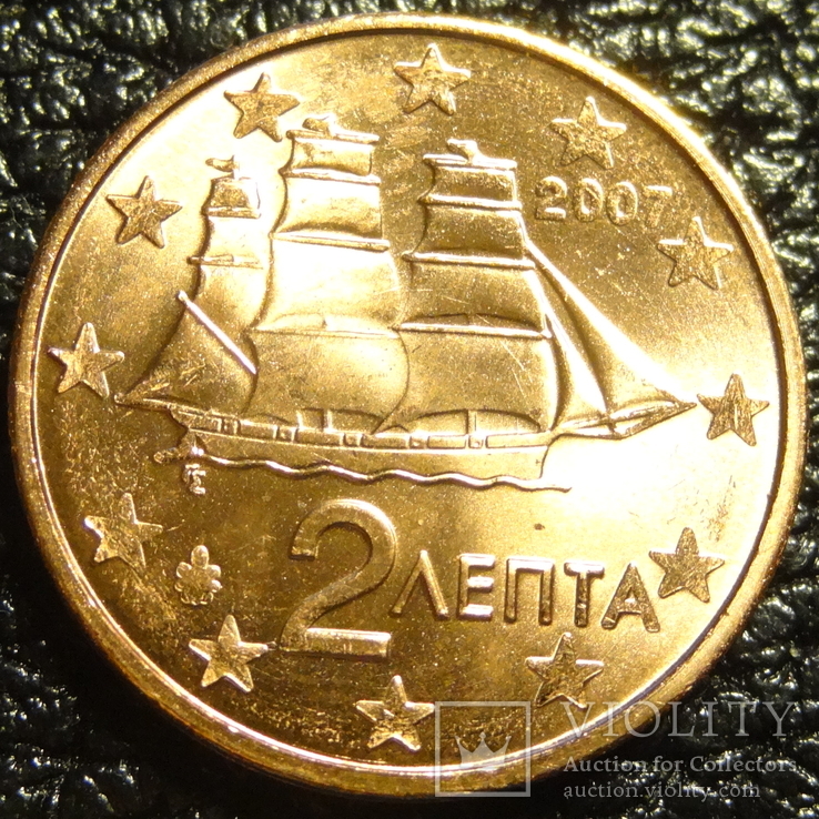 2 євроценти Греція 2007 UNC