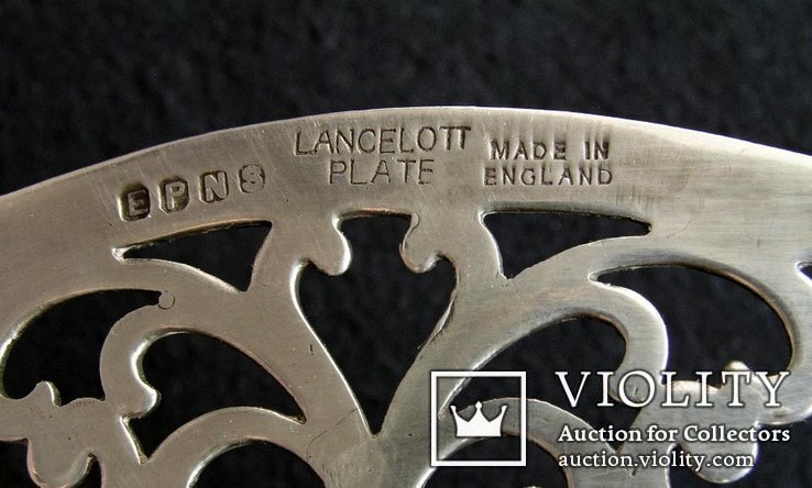 Фруктовница,серебрение,Lancelott Plate,Англия., фото №7