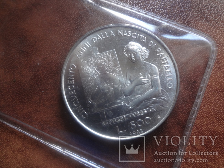 500 лир Сан Марино 1983 запайка  серебро