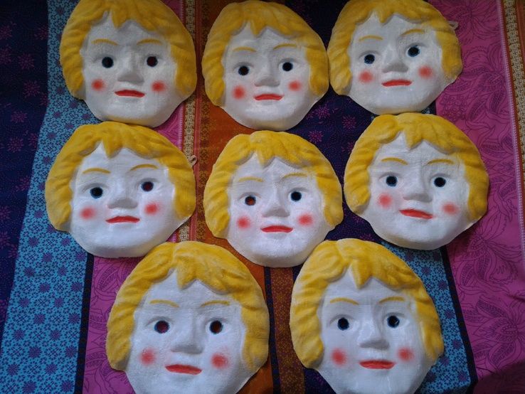 37 шт Карнавальні маски,які пахнуть печивом СССР Новый год Свинка Свинья, фото №6