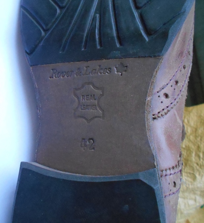 Новые кожаные туфли Rover and Lakes (Германия). Стиль Oxford. 42-й размер., фото №7
