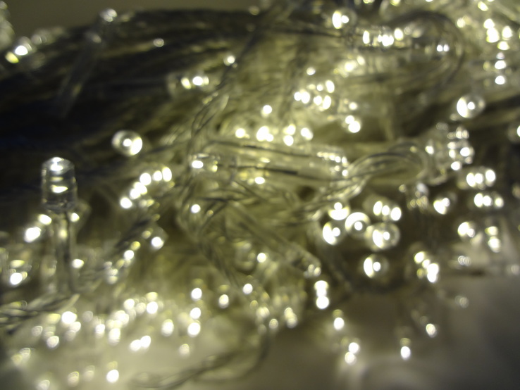 Новорічна гірлянда«Нитка» тепло білого кольору на 500  лампочок LED ., photo number 5