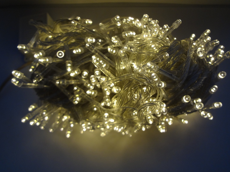 Новорічна гірлянда«Нитка» тепло білого кольору на 500  лампочок LED ., фото №7