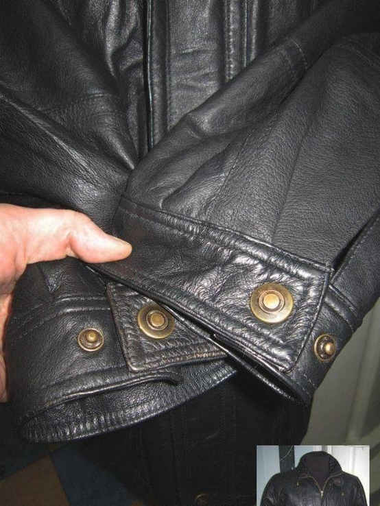 Оригинальная утеплённая мужская куртка М.FLUES. 100% кожа. Лот 51, numer zdjęcia 6