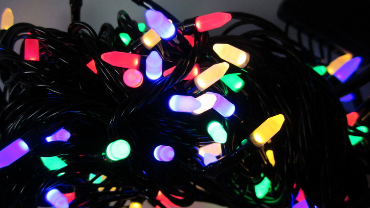 Новорічна гірлянда Конус-рис LED на 100 лампочок. Новогодняя гірлянда., фото №6
